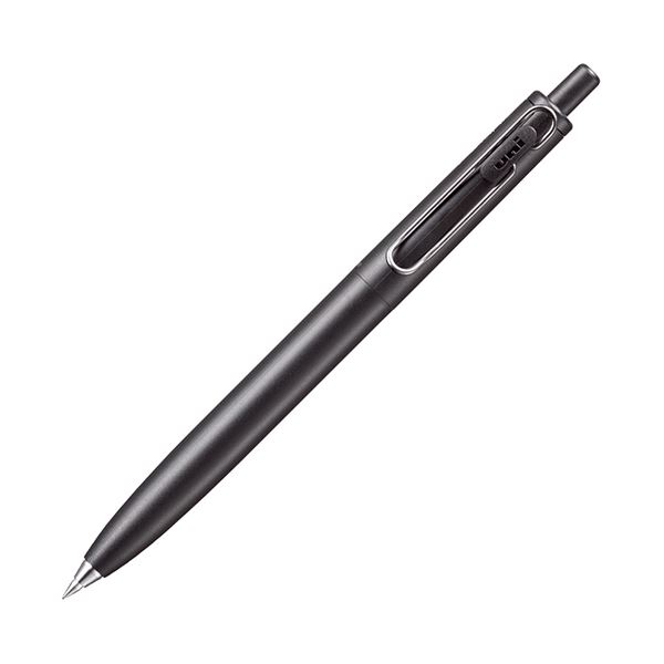 （まとめ）三菱鉛筆 ゲルインクボールペンユニボール ワンF 0.38mm 黒 (軸色：Fブラック(消炭)) UMNSF38F.2