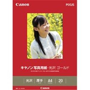 （まとめ）キヤノン Canon 写真紙 光沢ゴールド GL-101A420 A4 20枚【×5セット】 送料無料！