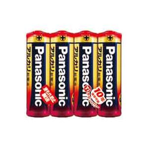 （まとめ）Panasonic パナソニック アルカリ乾電池 単3形 4個LR6XJ/4SE【×10セット】 送料無料！