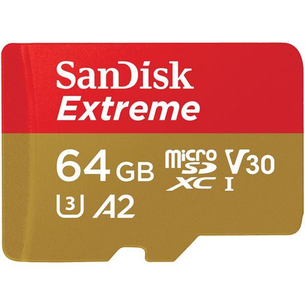 サンディスク エクストリーム microSDXC UHS-I カード 64GB SDSQXAH-064G-JN3MD