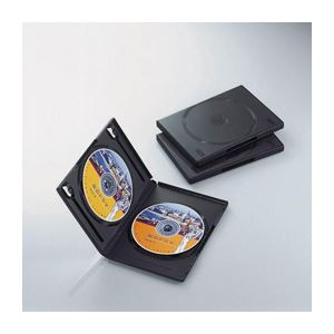 (まとめ)エレコム DVDトールケース CCD-DVD04BK【×20セット】 送料無料！