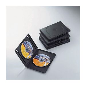 (まとめ)エレコム DVDトールケース CCD-DVD05BK【×10セット】 送料無料！