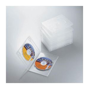 (まとめ)エレコム DVDトールケース CCD-DVD06CR【×5セット】 送料無料！