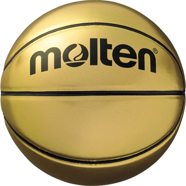 【モルテン Molten】 記念ボール バスケットボール 【7号球】 ゴールド 人工皮革 B7C9500 〔運動 スポーツ用品