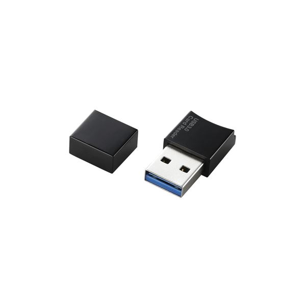 (まとめ)エレコム USB3.0対応microSD専用メモリカードリーダ MR3-C008BK【×3セット】 送料無料！