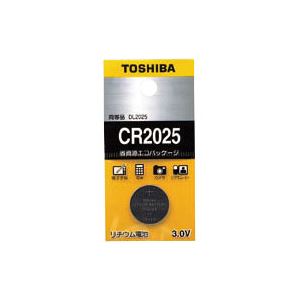 （まとめ） 東芝 TOSHIBA コイン型リチウム電池 CR2025EC 1個入 【×10セット】
