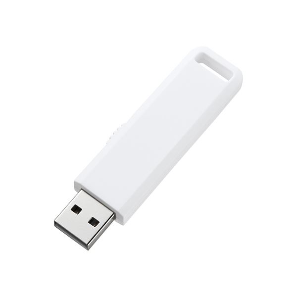 (まとめ)サンワサプライ USB2.0メモリ UFD-SL4GWN【×2セット】 送料無料！