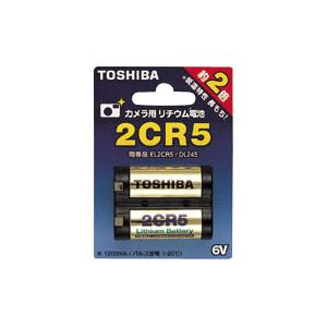 （まとめ） 東芝 TOSHIBA カメラ用リチウム電池 2CR5G 1個入 【×2セット】