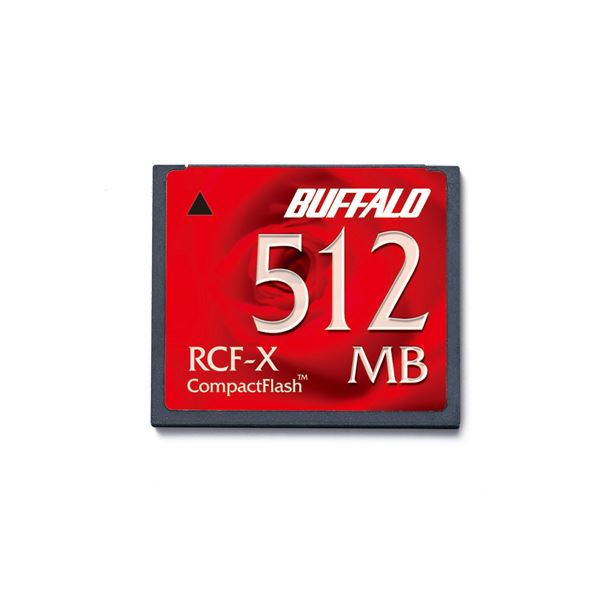 (まとめ) バッファロー コンパクトフラッシュ 512MB RCF-X512MY 1枚 【×2セット】 送料無料！