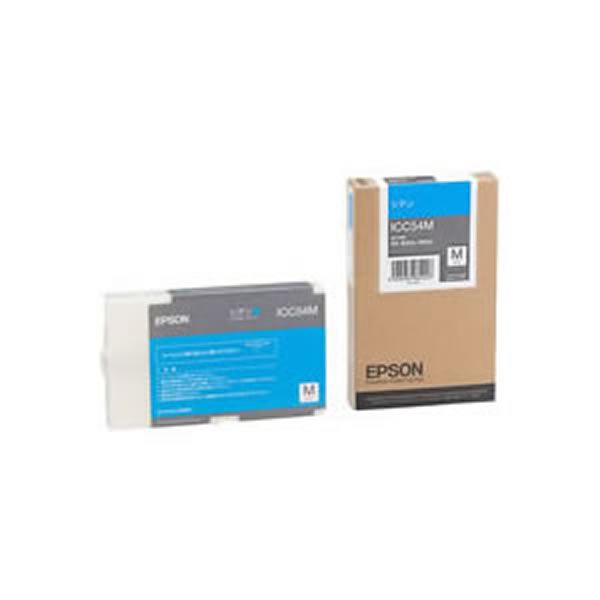 (業務用3セット) 【純正品】 EPSON エプソン インクカートリッジ/トナーカートリッジ 【ICC54M C シアン】 送料