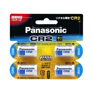 パナソニック(家電) カメラ用リチウム電池 3V CR2 4個パック CR-2W/4P