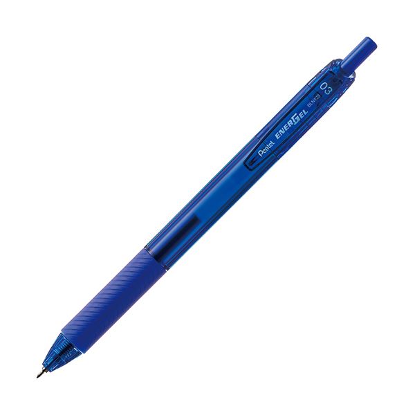 （まとめ）ぺんてる ゲルインキボールペン エナージェルエス 0.3mm 青 BLN123-C 1本 【×30セット】 送料込！