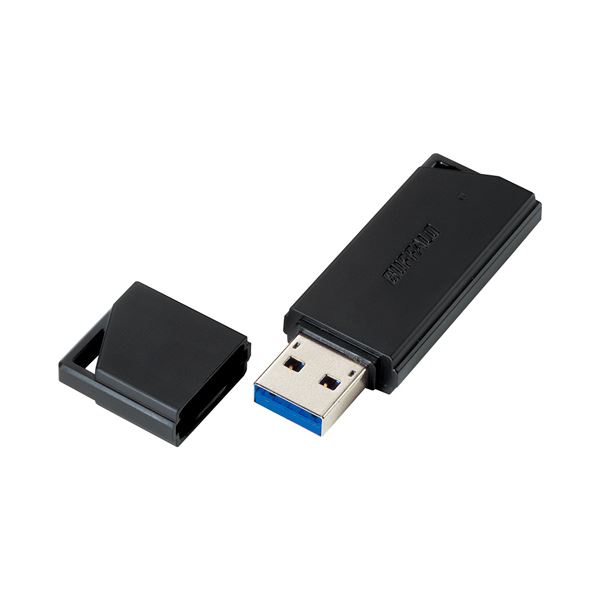 (まとめ) バッファローUSB3.1(Gen1)対応 USBメモリー バリューモデル 16GB ブラック RUF3-K16GB-