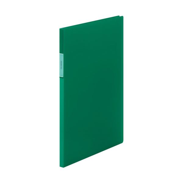 (まとめ) キングジム FAVORITESクリアーファイル(透明) A4タテ 20ポケット 背幅12mm 緑 FV166Tミト