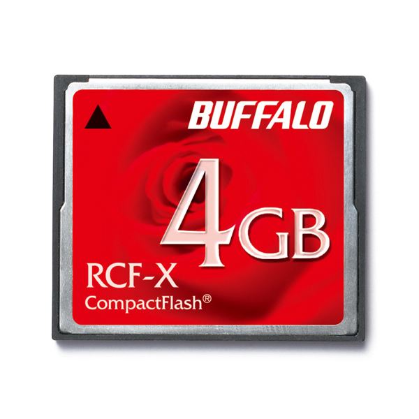 (まとめ）バッファロー コンパクトフラッシュ4GB RCF-X4G 1枚【×3セット】 送料無料！