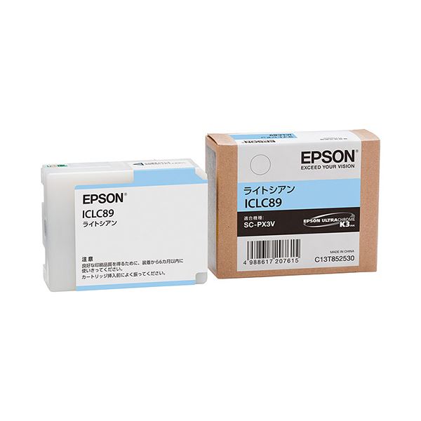 (まとめ) エプソン EPSON インクカートリッジ ライトシアン ICLC89 1個 【×10セット】 送料無料！