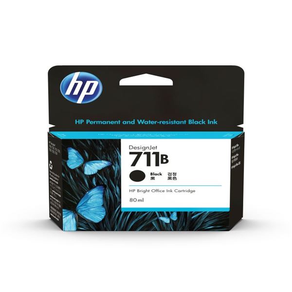 HP（Inc.） HP711B インクカートリッジ ブラック 80ml 3WX01A 送料無料！