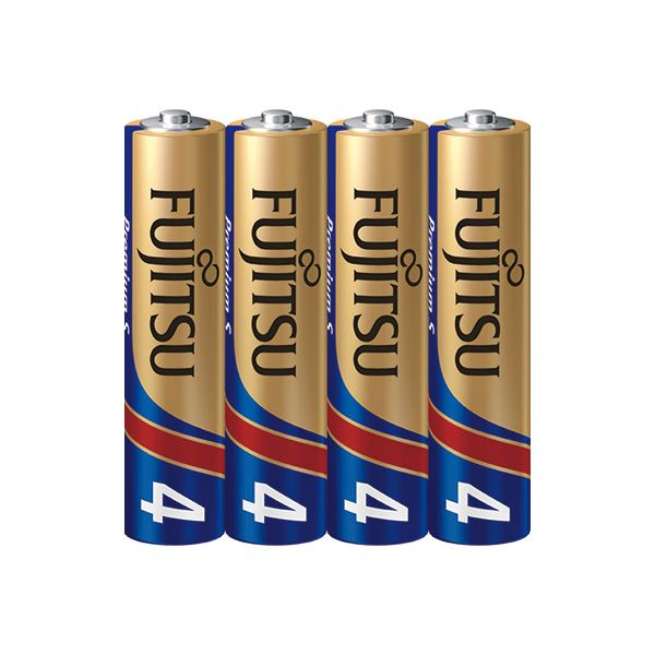 (まとめ) 富士通 アルカリ乾電池PremiumS 単4形 4本 【×15セット】 送料無料！