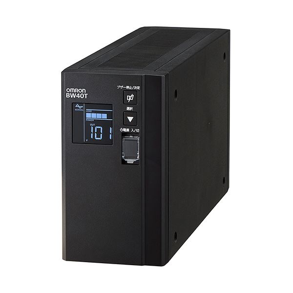 オムロン UPS無停電電源装置(常時商用給電/正弦波出力) 400VA/250W BW40T 1台 送料無料！