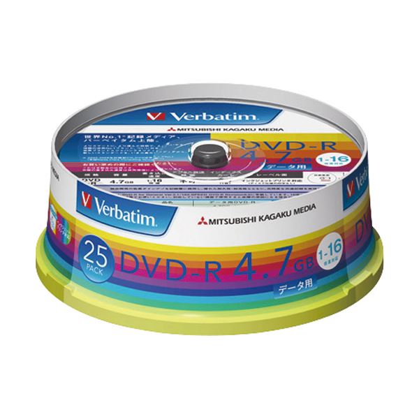 （まとめ）バーベイタム データ用DVD-R4.7GB 1-16倍速 ホワイトワイドプリンタブル スピンドルケース DHR47JP