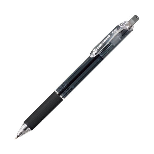 （まとめ） スマートバリュー ノック式油性ボールペン H048J-BK 黒【×50セット】