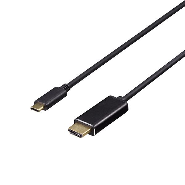 バッファロー（サプライ） ディスプレイ変換ケーブル USB Type-C - HDMI 2m ブラック BDCHD20BK