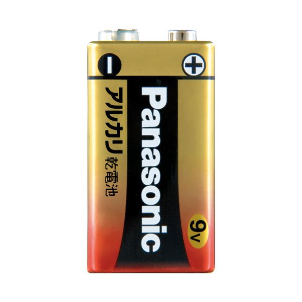 （まとめ） Panasonic アルカリ乾電池 9V 6LR61XJ／1S【×10セット】 送料無料！