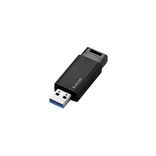 【5個セット】 エレコム USBメモリー/USB3.1（Gen1）対応/ノック式/オートリターン機能付/8GB/ブラック MF-
