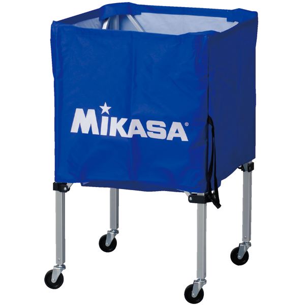 MIKASA（ミカサ）器具 ボールカゴ 箱型・小（フレーム・幕体・キャリーケース3点セット） ブルー 【BCSPSS】 送料無料